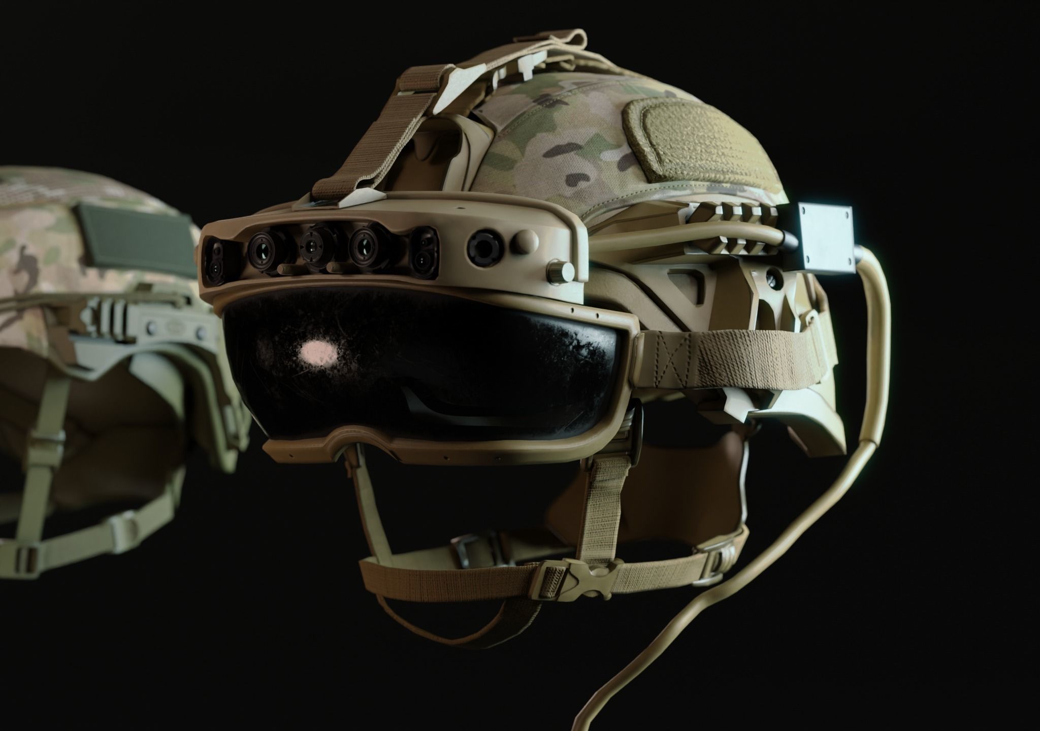 US COMBAT HELMETS ACH-IHPS Low-poly 3D model_15
