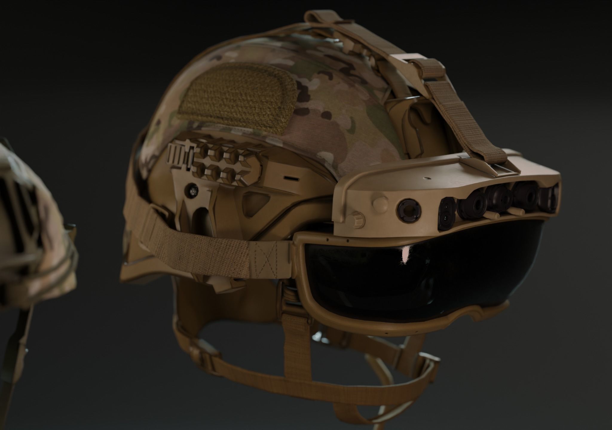 US COMBAT HELMETS ACH-IHPS Low-poly 3D model_21