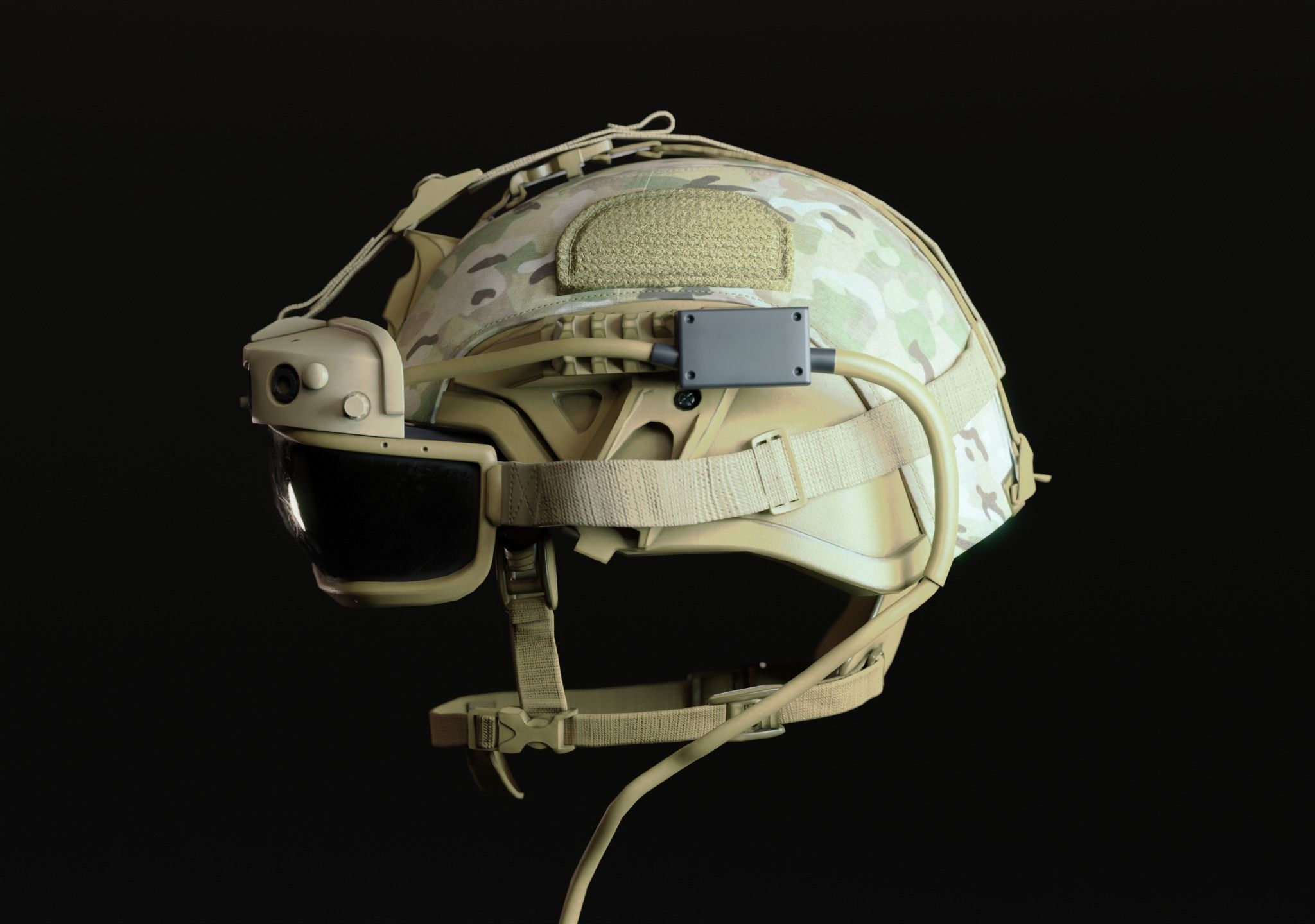 US COMBAT HELMETS ACH-IHPS Low-poly 3D model_17