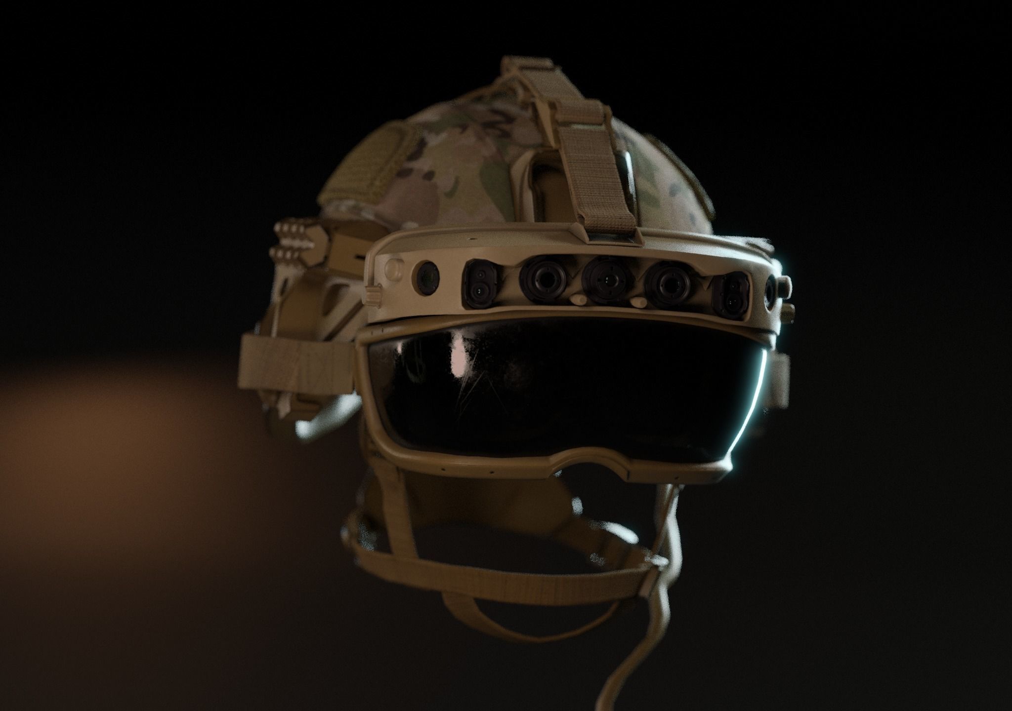 US COMBAT HELMETS ACH-IHPS Low-poly 3D model_13