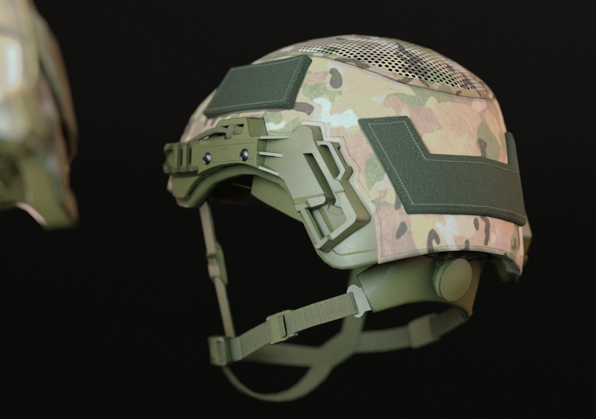 US COMBAT HELMETS ACH-IHPS Low-poly 3D model_8