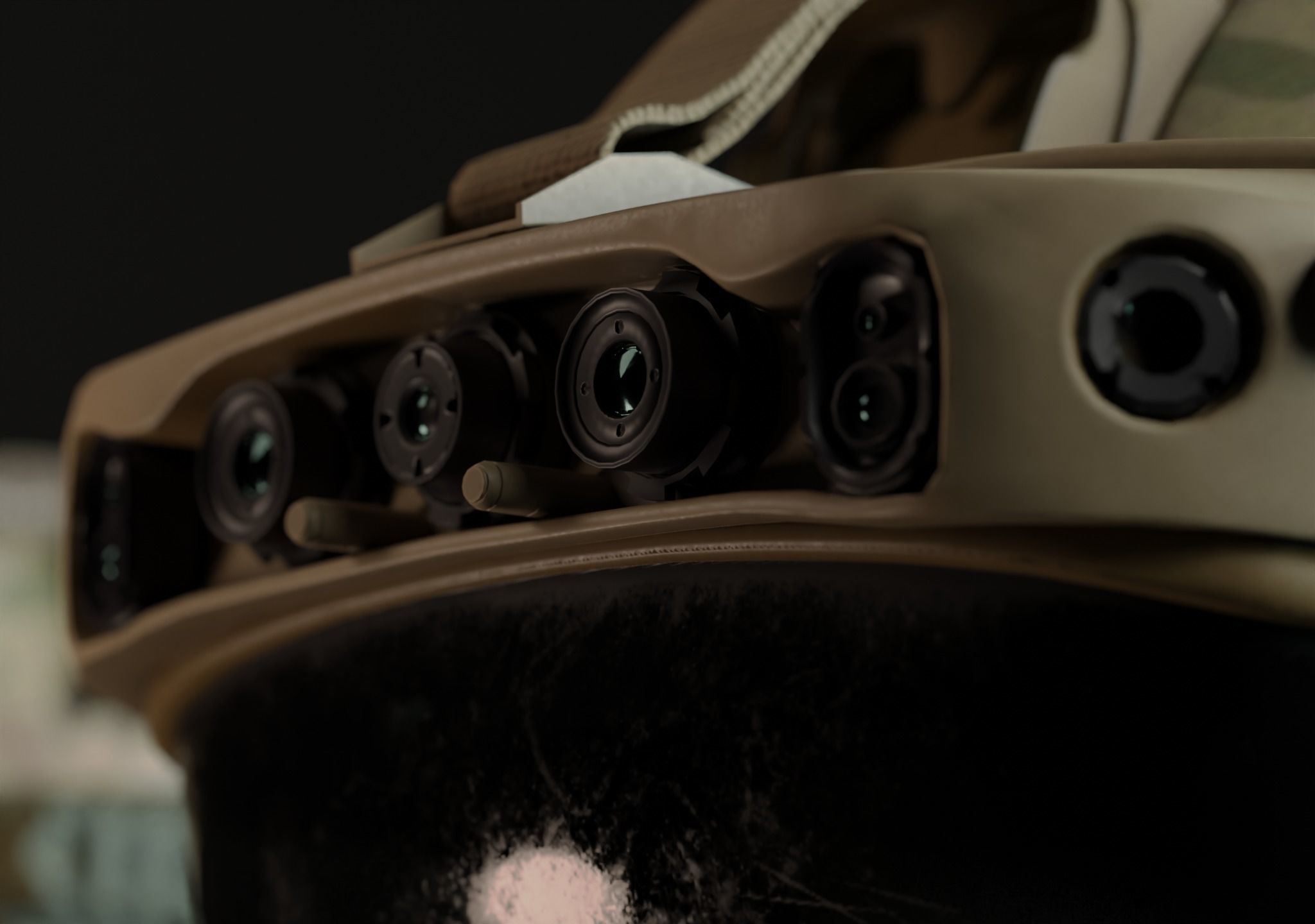 US COMBAT HELMETS ACH-IHPS Low-poly 3D model_16