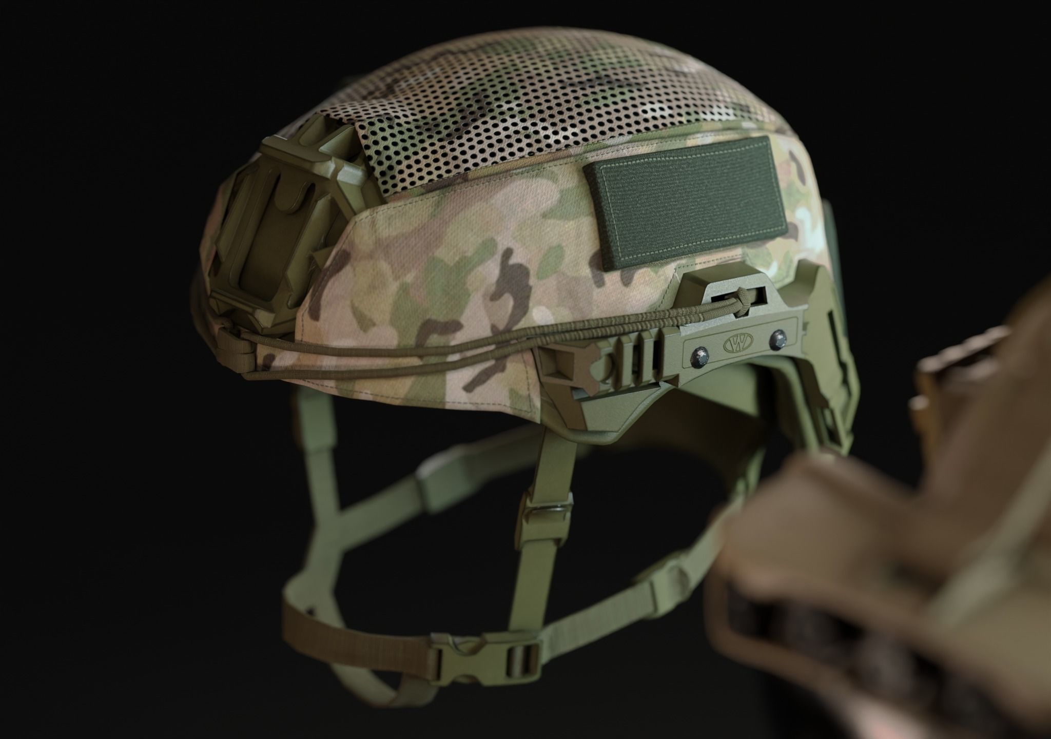 US COMBAT HELMETS ACH-IHPS Low-poly 3D model_7