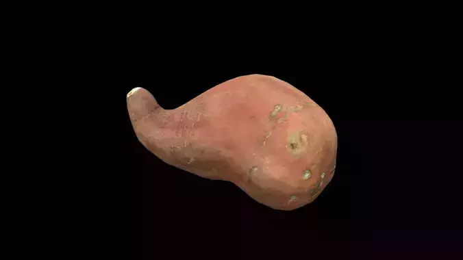 Sweet Potato Low-poly 3D model