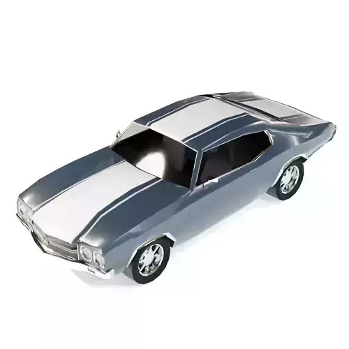 Chevrolet Chevelle 1970 Low-poly 3D model
