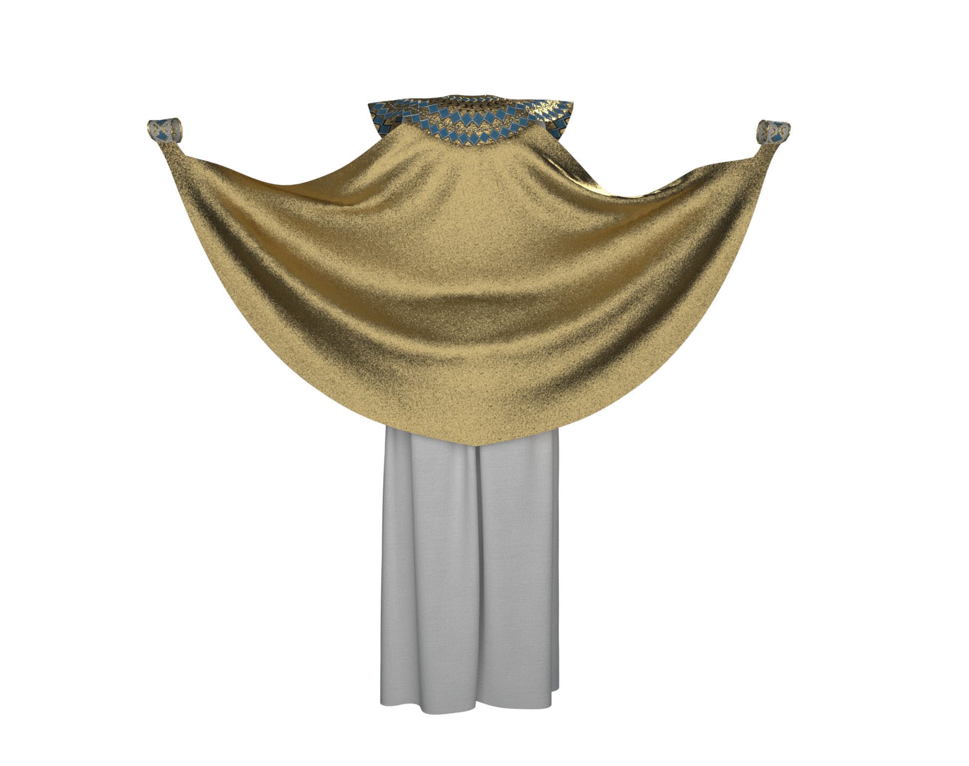 Cleopatra egyptian woman 3D model_12