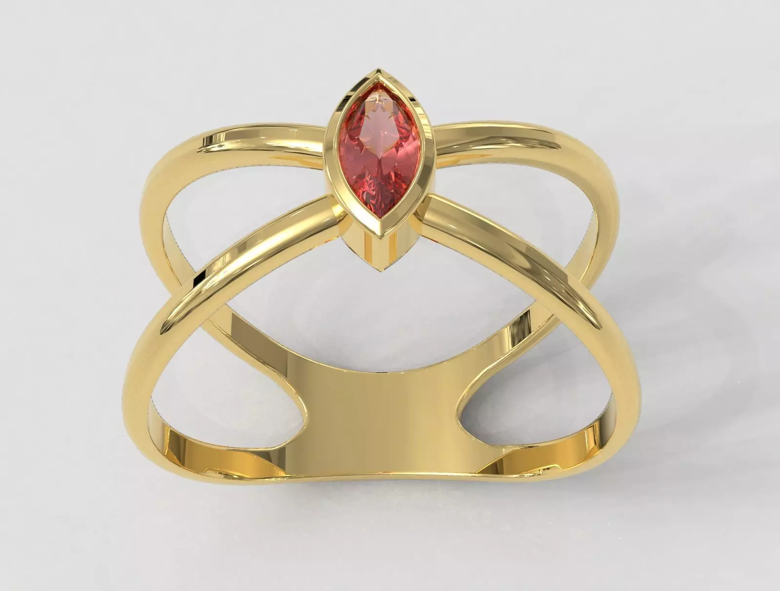 Marquise Ring 3D print model