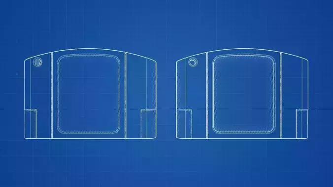 Nintendo 64 Cartridge Keychain 3D print model