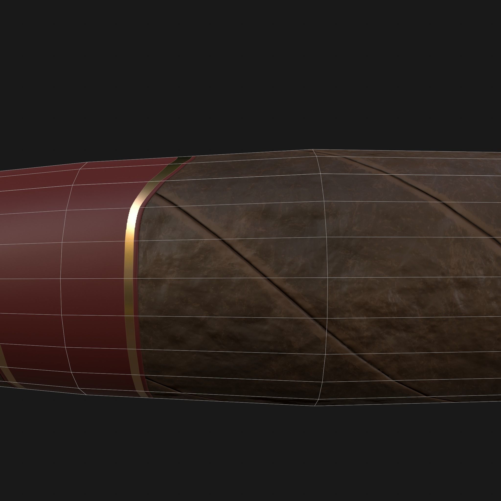 Cigar with smoke 3D model_12