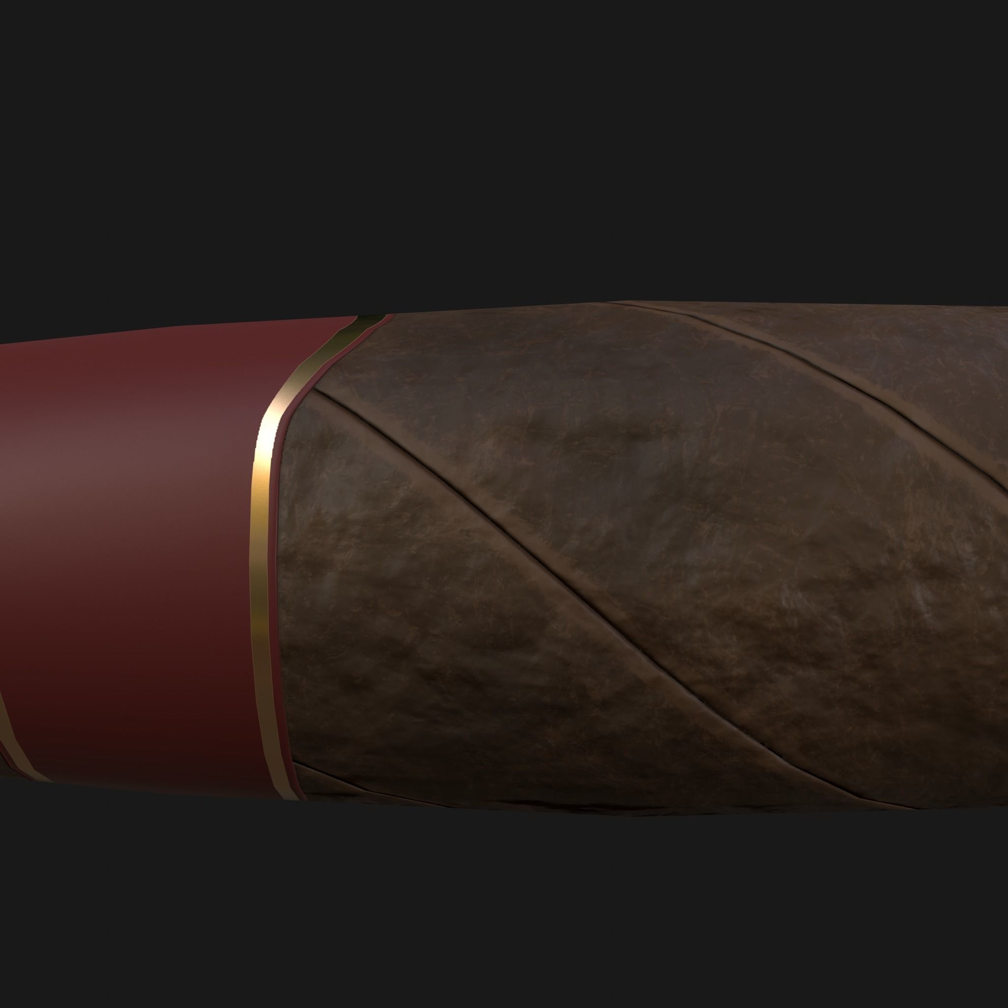 Cigar with smoke 3D model_11