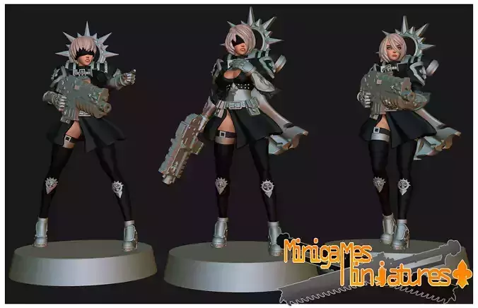 Nier space nuns anime figurines