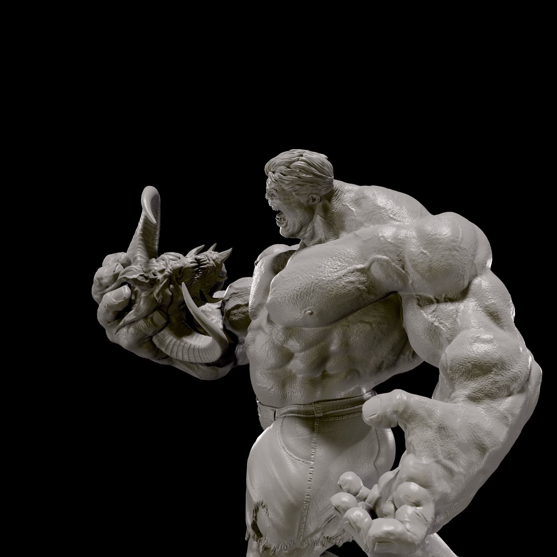 Hulk Vs Diablo 3D print model_5