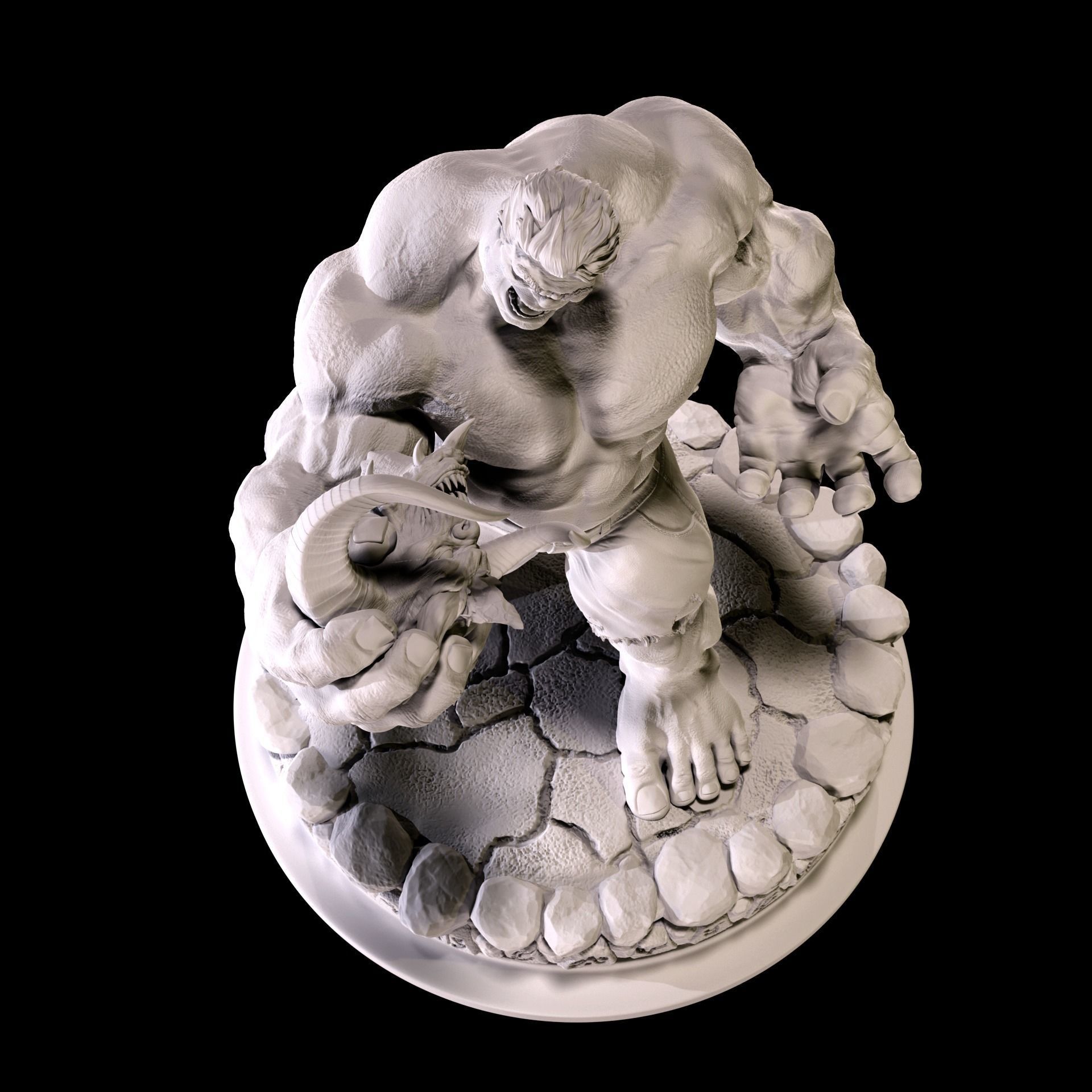 Hulk Vs Diablo 3D print model_3