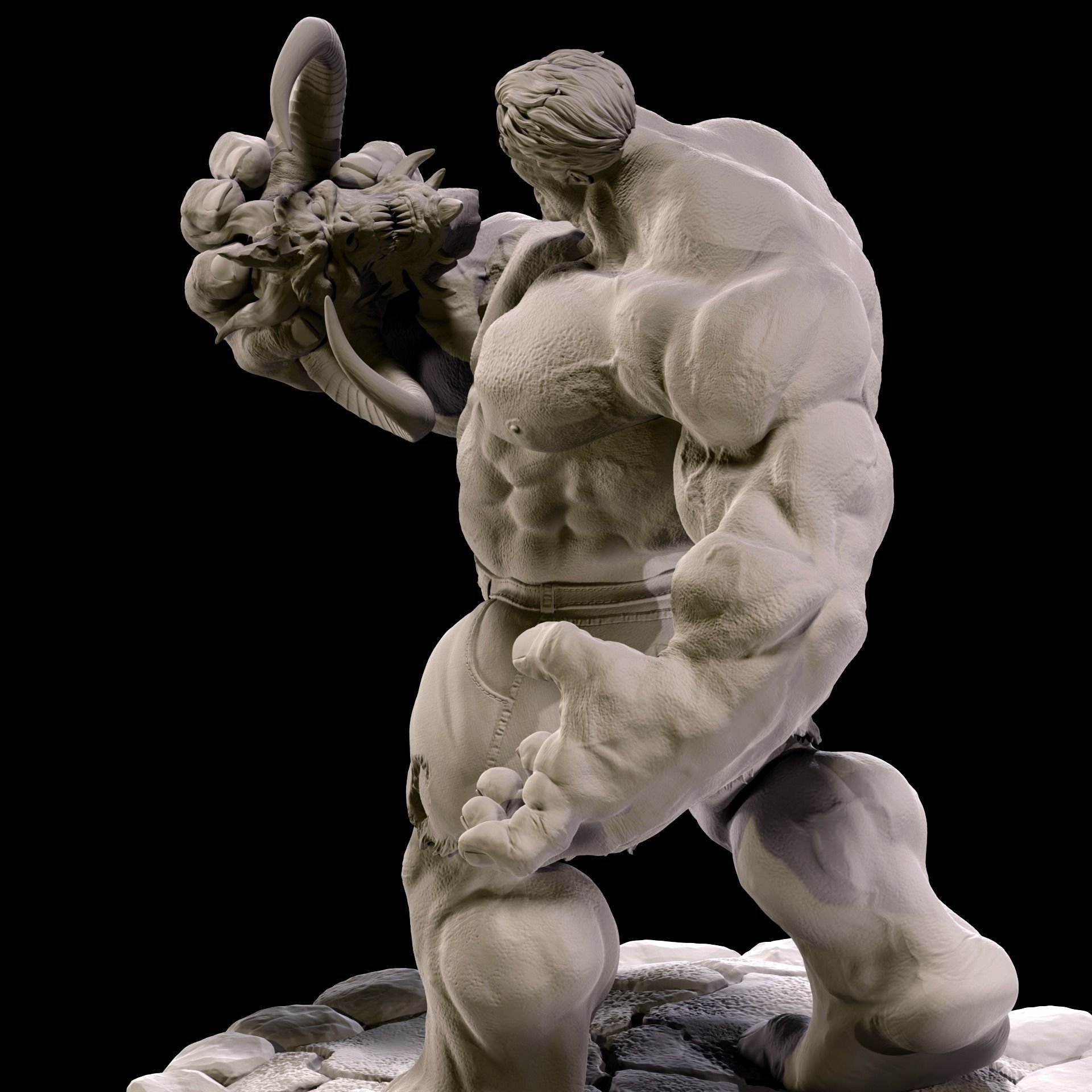 Hulk Vs Diablo 3D print model_2