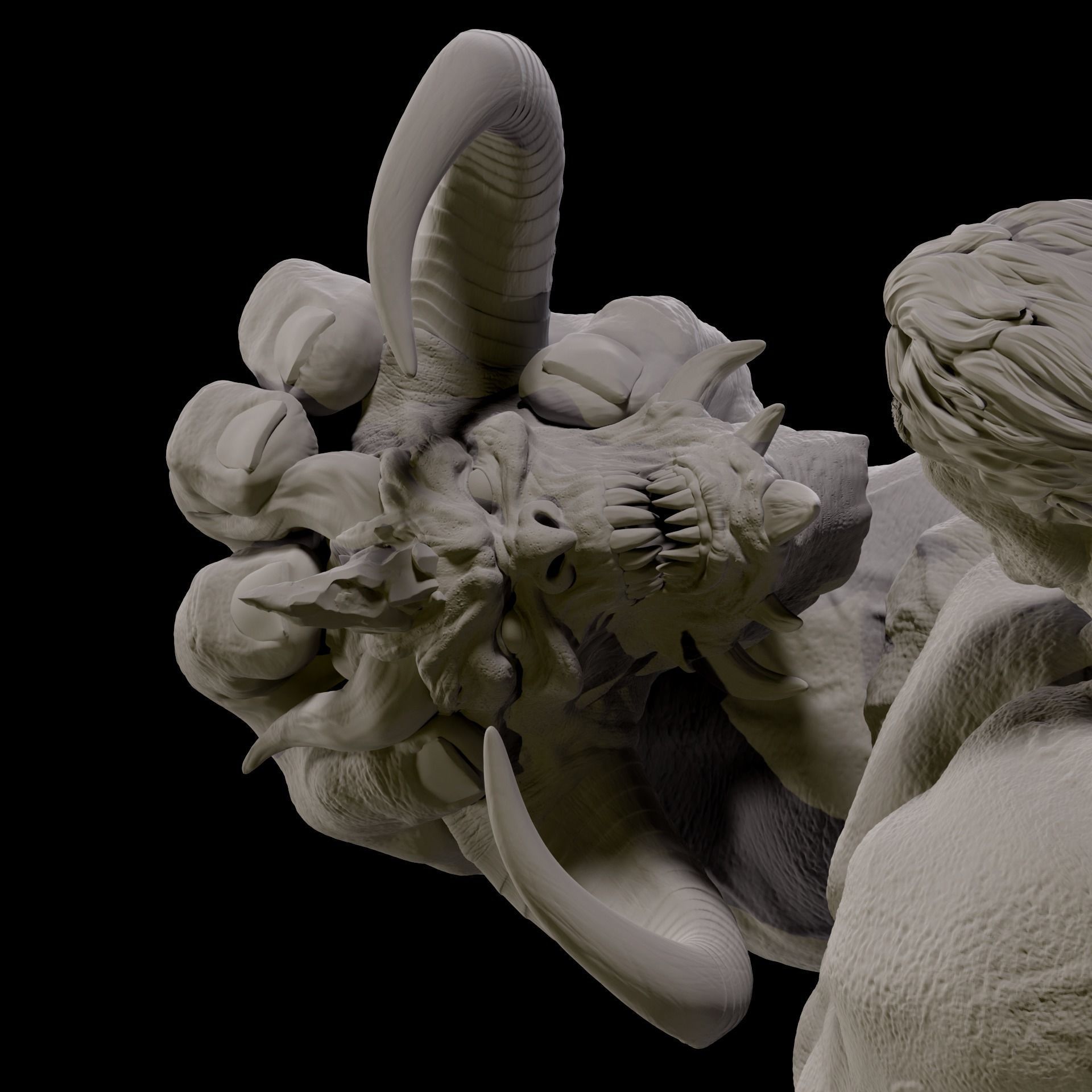 Hulk Vs Diablo 3D print model_4