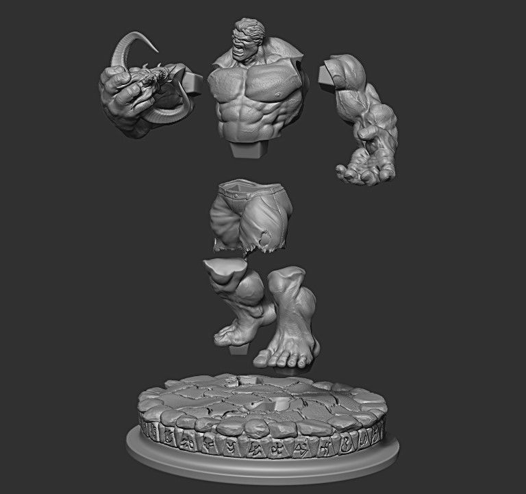 Hulk Vs Diablo 3D print model_9