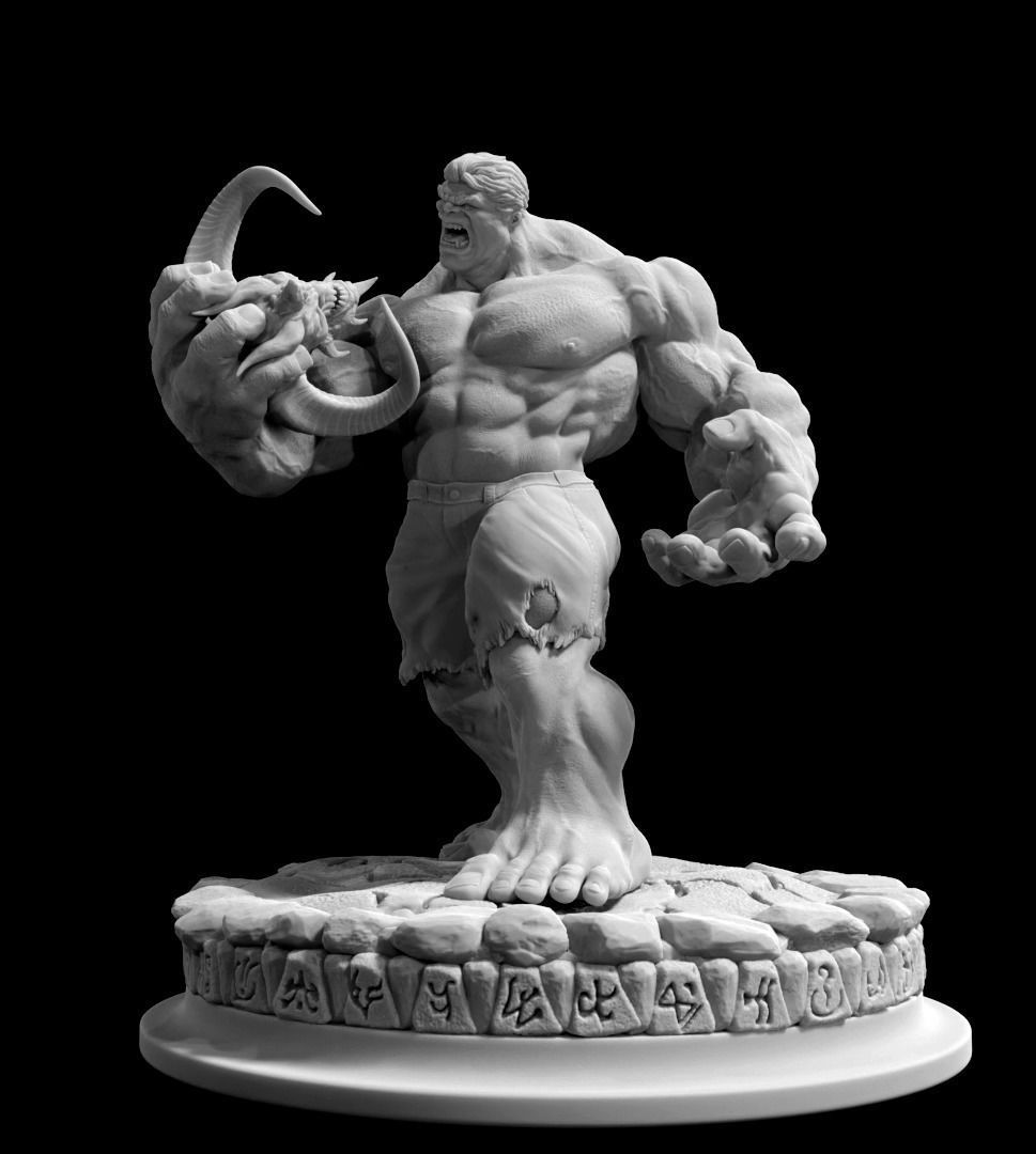Hulk Vs Diablo 3D print model_1