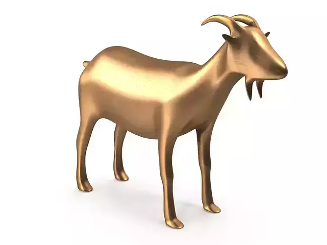 Goat-PBR golden goat