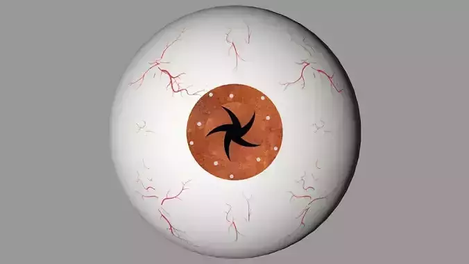 Eyeball with mechanical iris