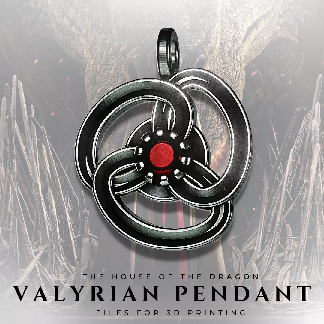 Valyrian Steel Pendant from The House of the Dragon 3D print model