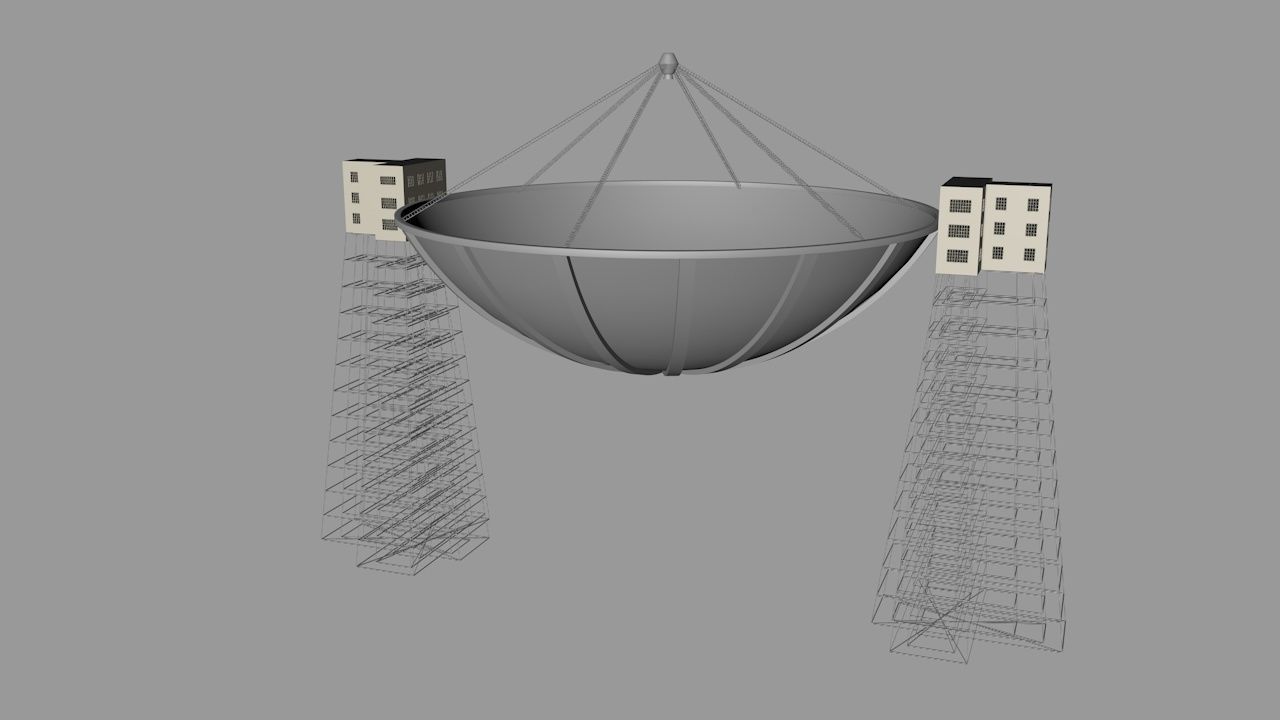 Radio telescope 3D model_2
