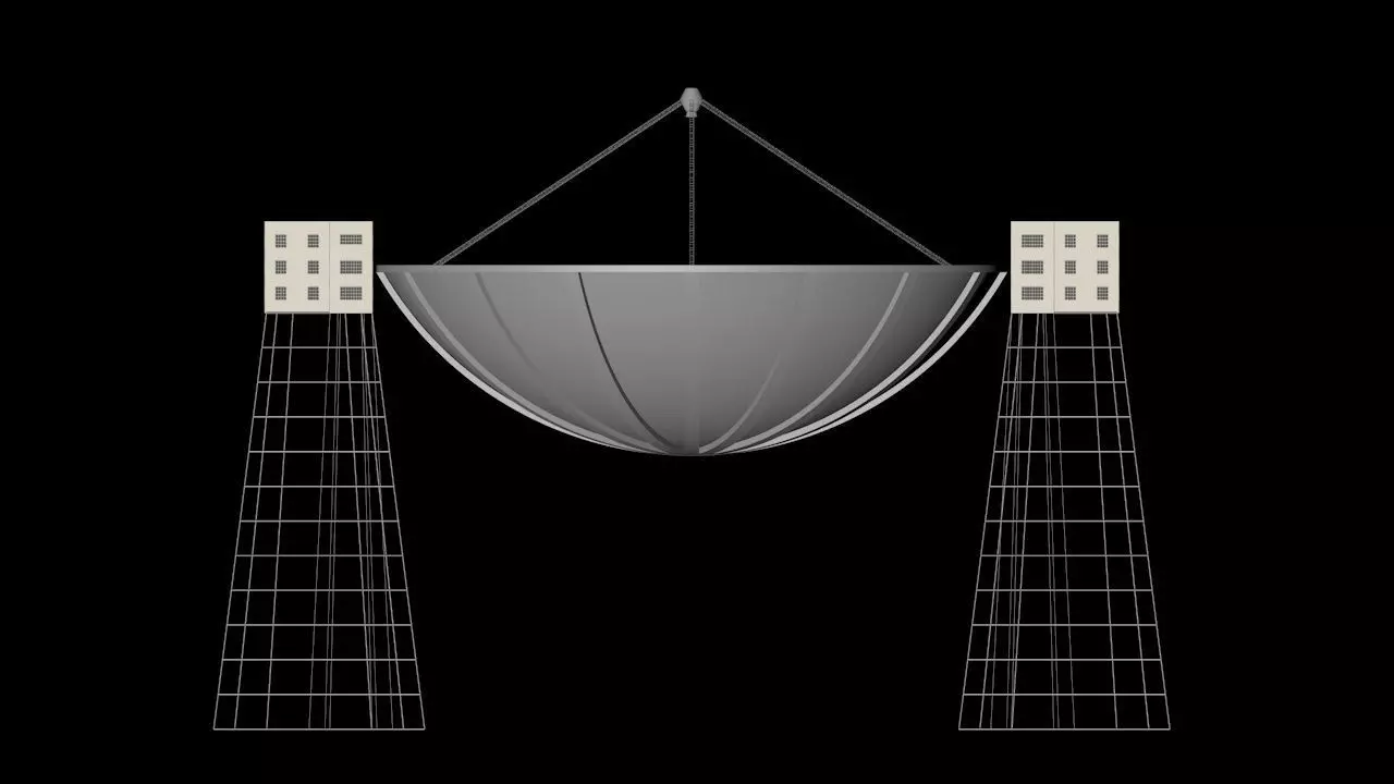 Radio telescope 3D model_0