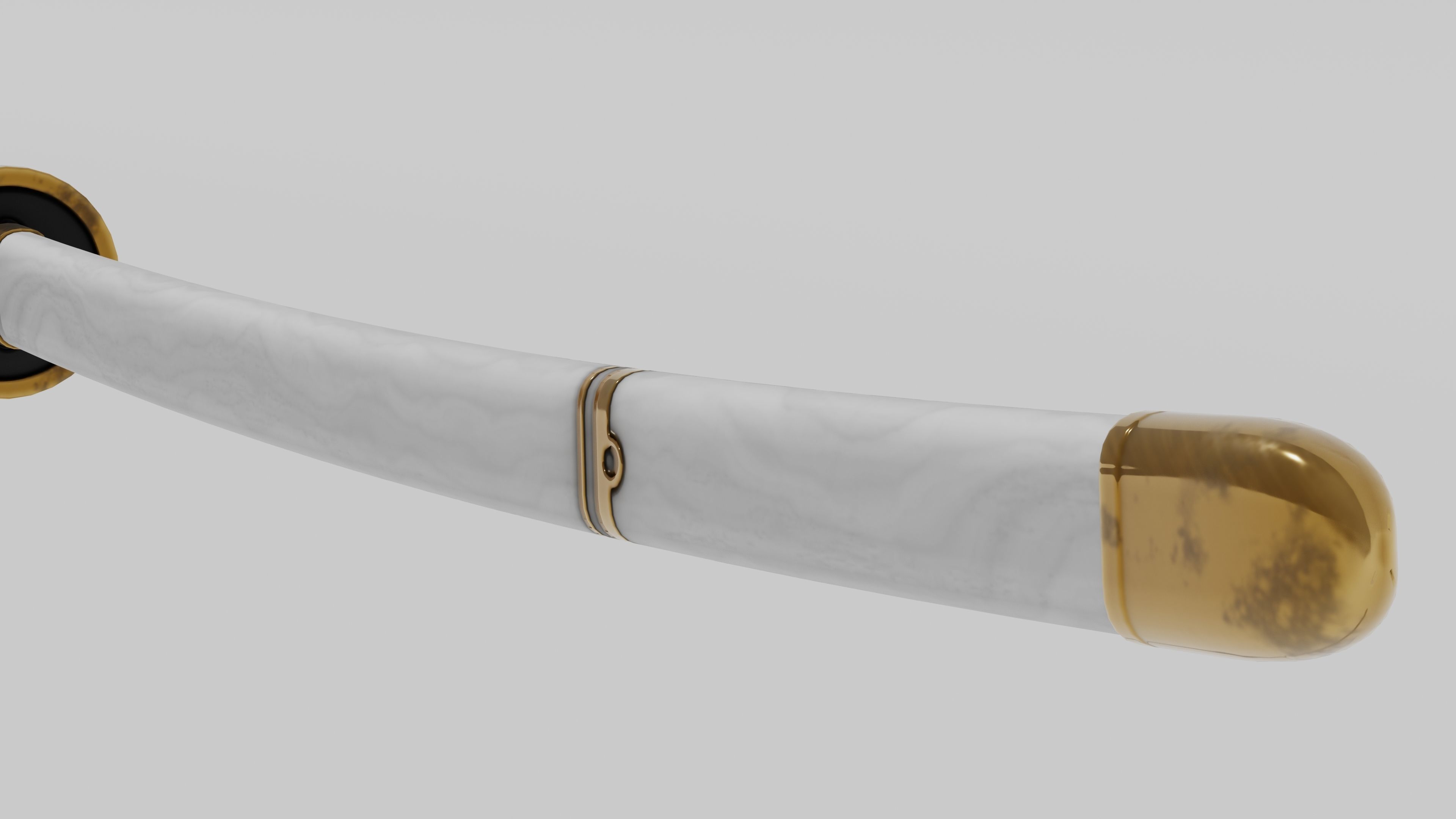 Japanese Furniture Kit - 3 Swords kit Low-poly 3D model_13