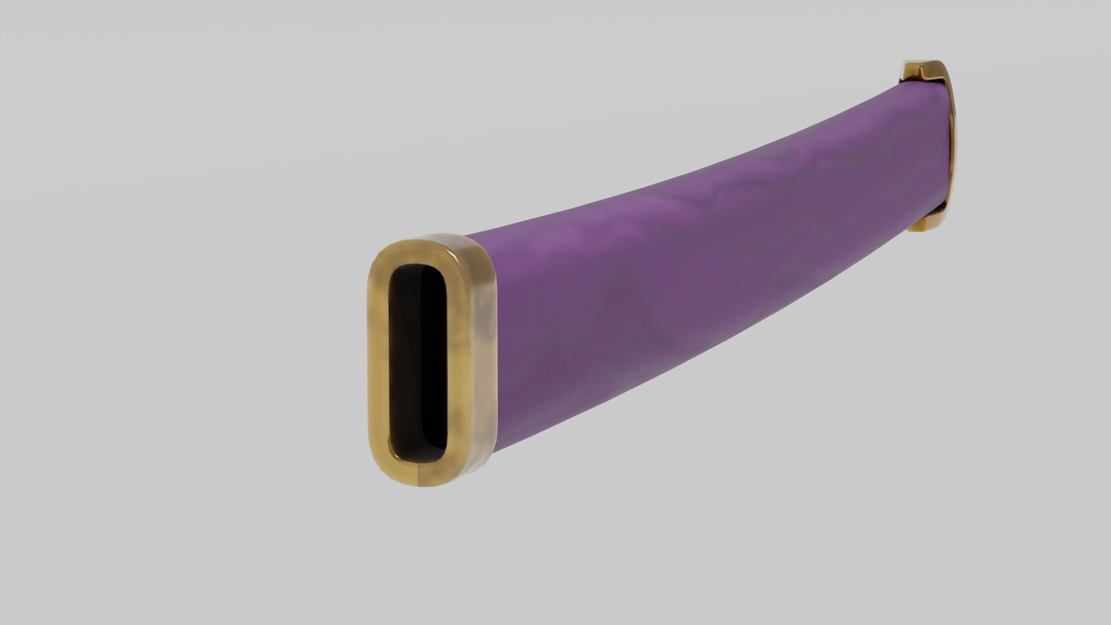 Japanese Furniture Kit - 3 Swords kit Low-poly 3D model_11