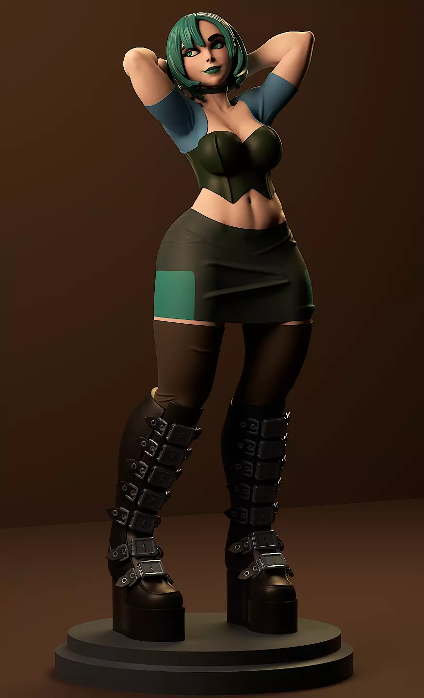 Gwen Total drama island 3D print model_0