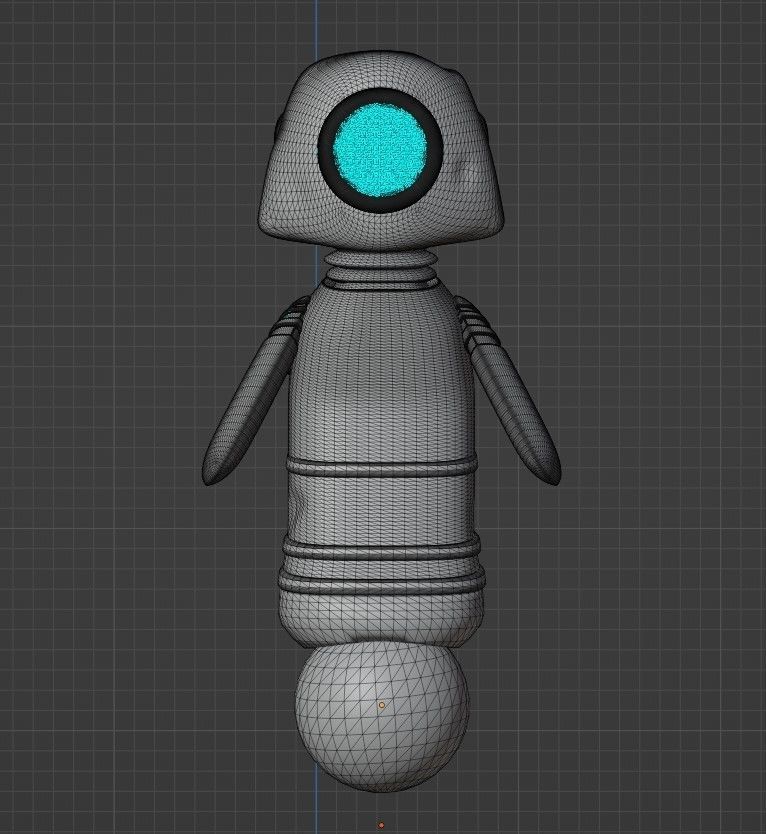 Robot Character Technology Futuristic Droid Free 3D model_4