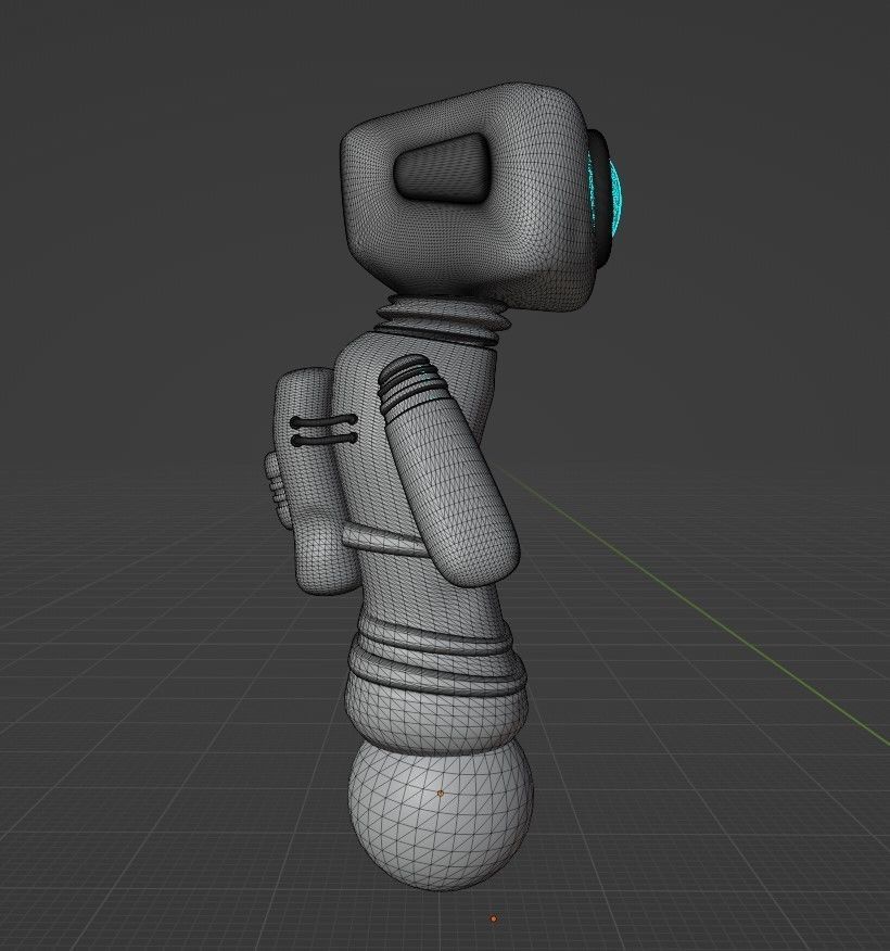 Robot Character Technology Futuristic Droid Free 3D model_2