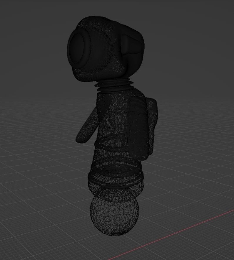 Robot Character Technology Futuristic Droid Free 3D model_7