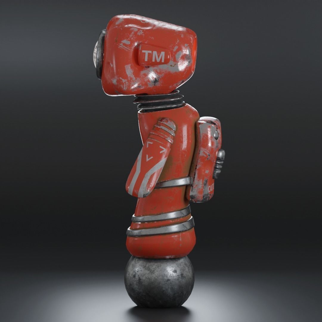 Robot Character Technology Futuristic Droid Free 3D model_3