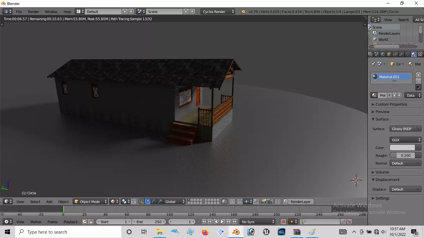 Rumah kayu 003-004 Low-poly 3D model_0