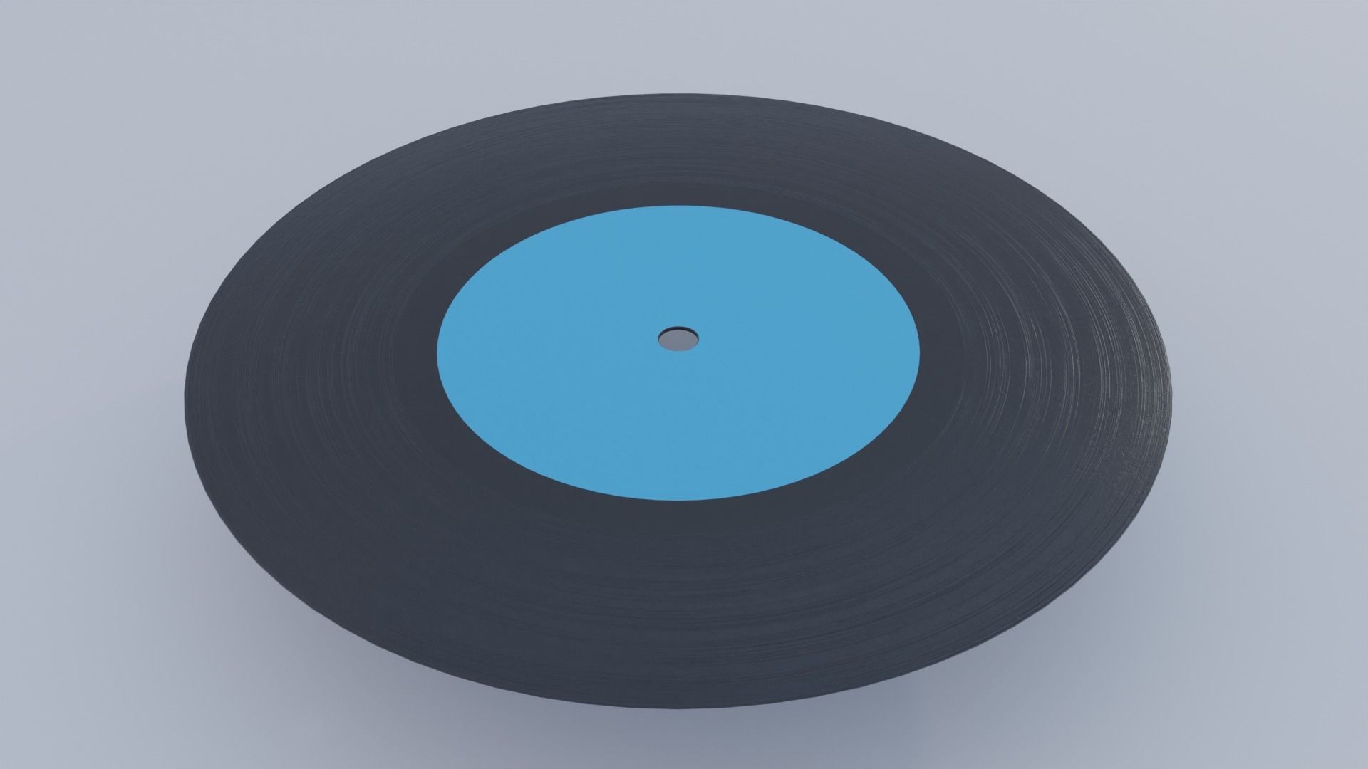 Retro Vinyl Disk with 4K Textures Low-poly 3D model_3