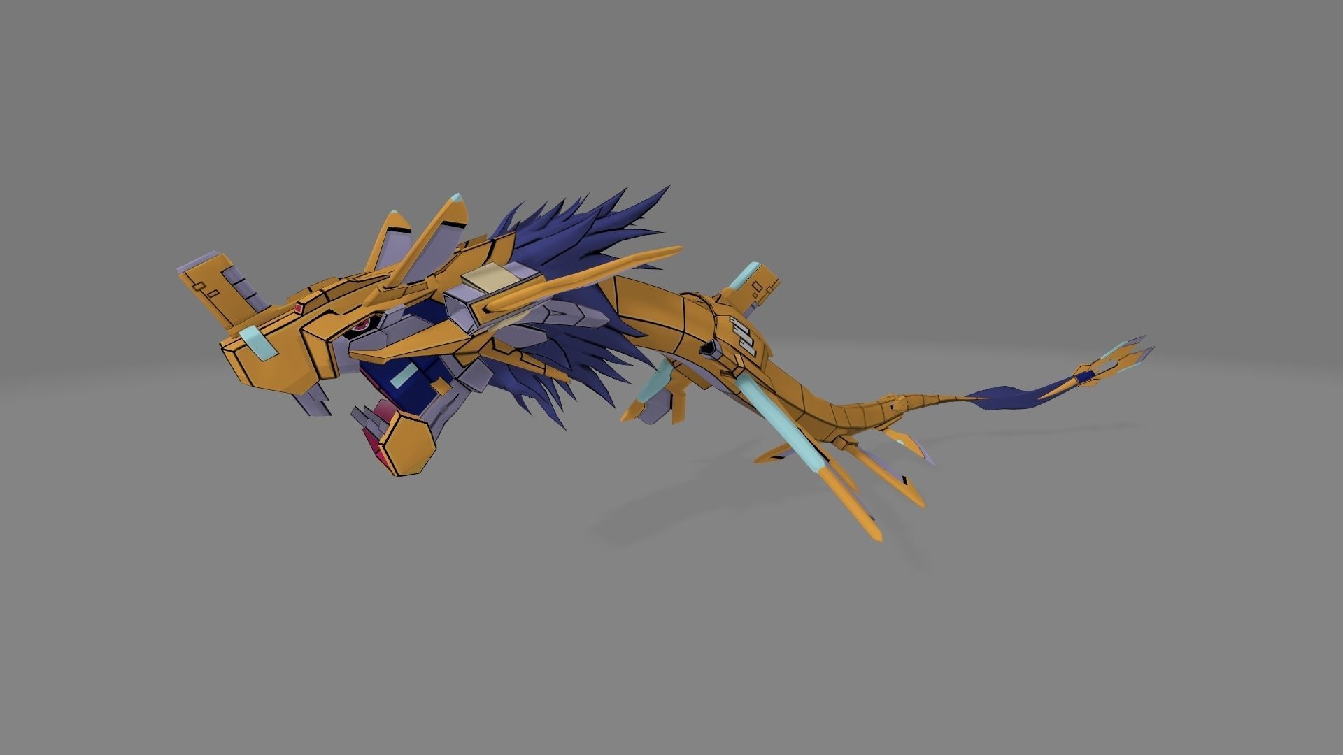 GigaSeadramon dragon 3D print model_4