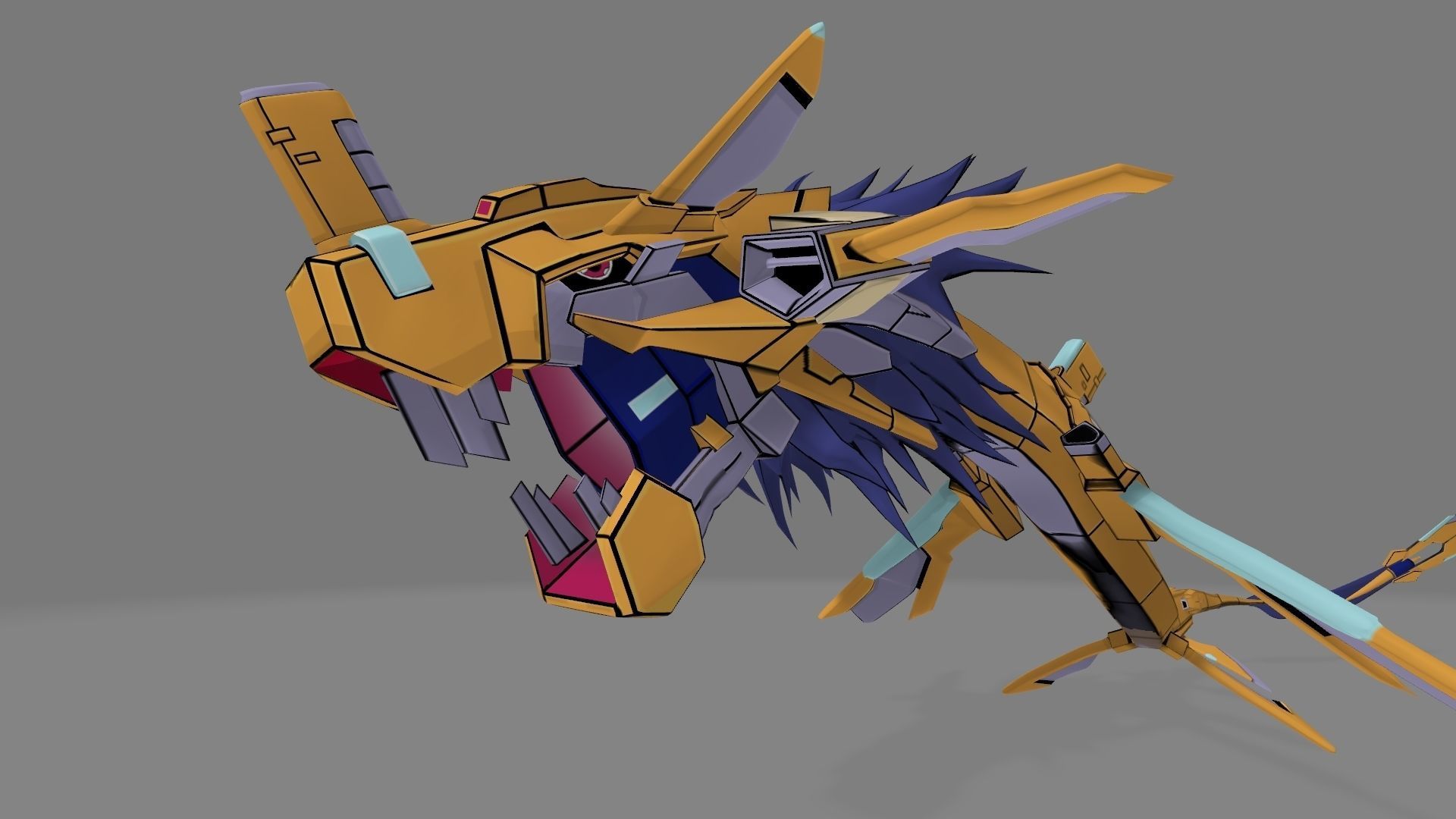 GigaSeadramon dragon 3D print model_1