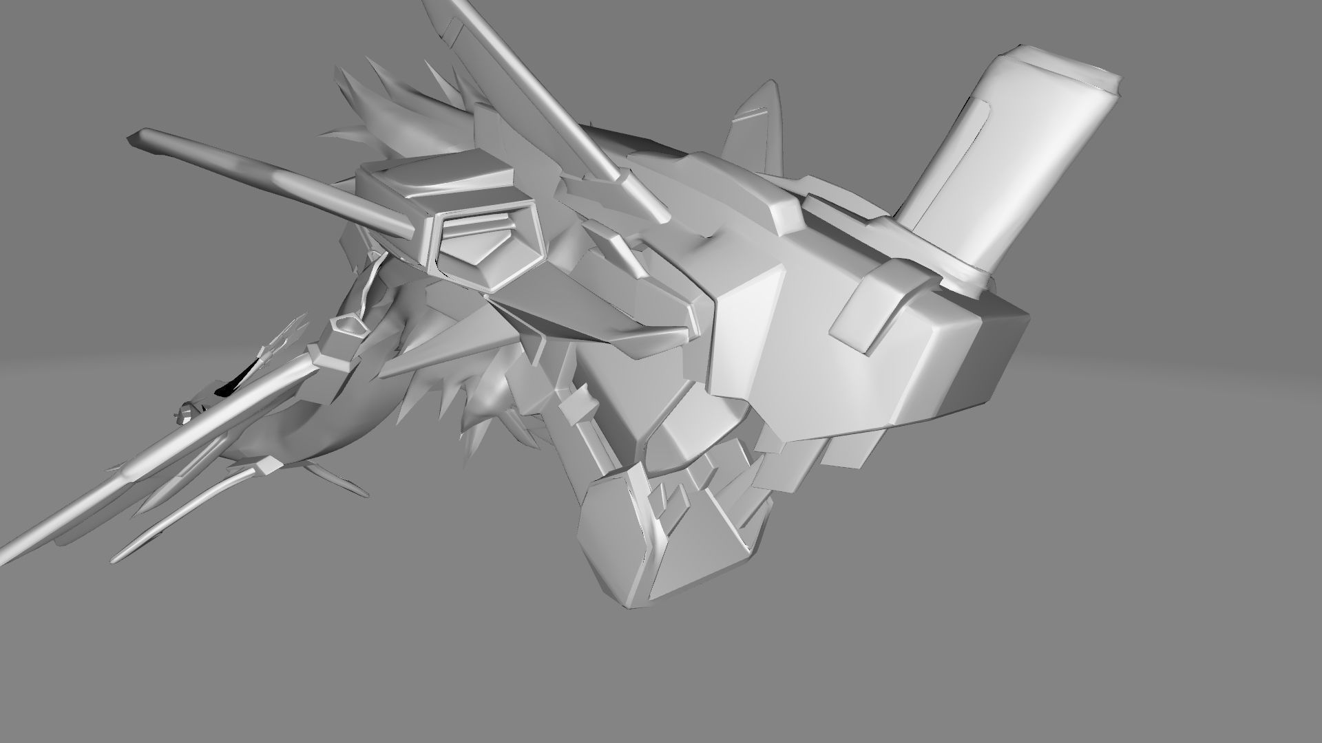 GigaSeadramon dragon 3D print model_10