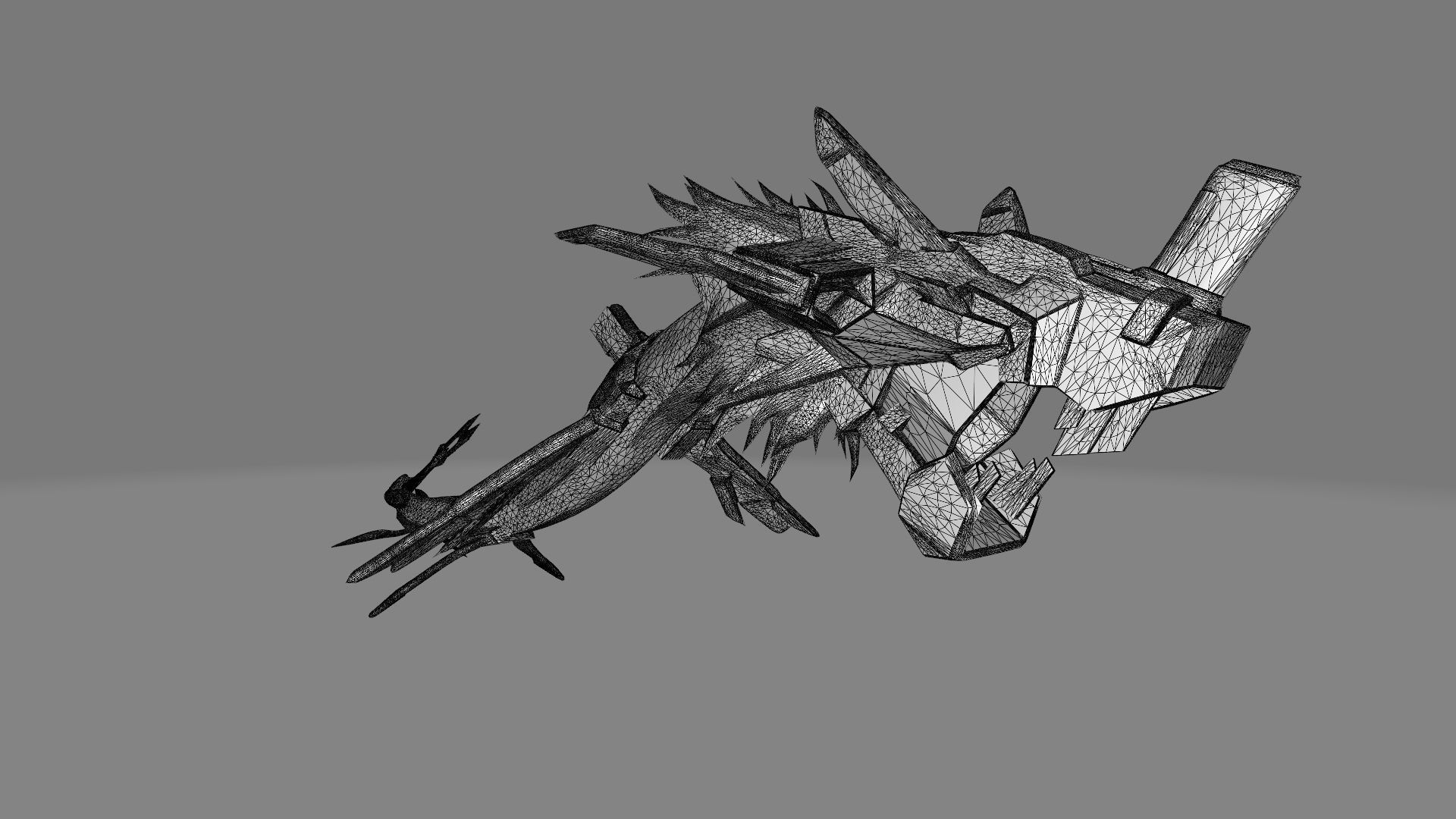 GigaSeadramon dragon 3D print model_15