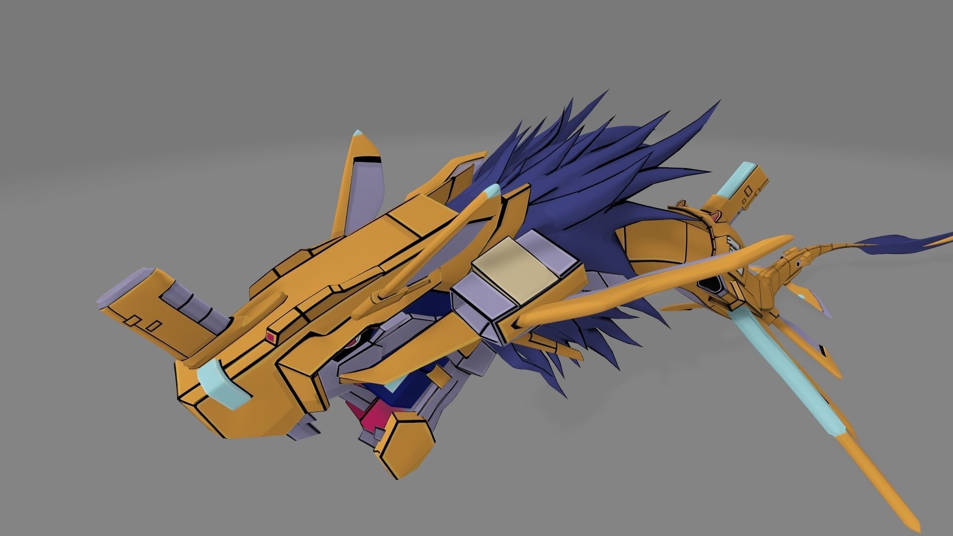 GigaSeadramon dragon 3D print model_8