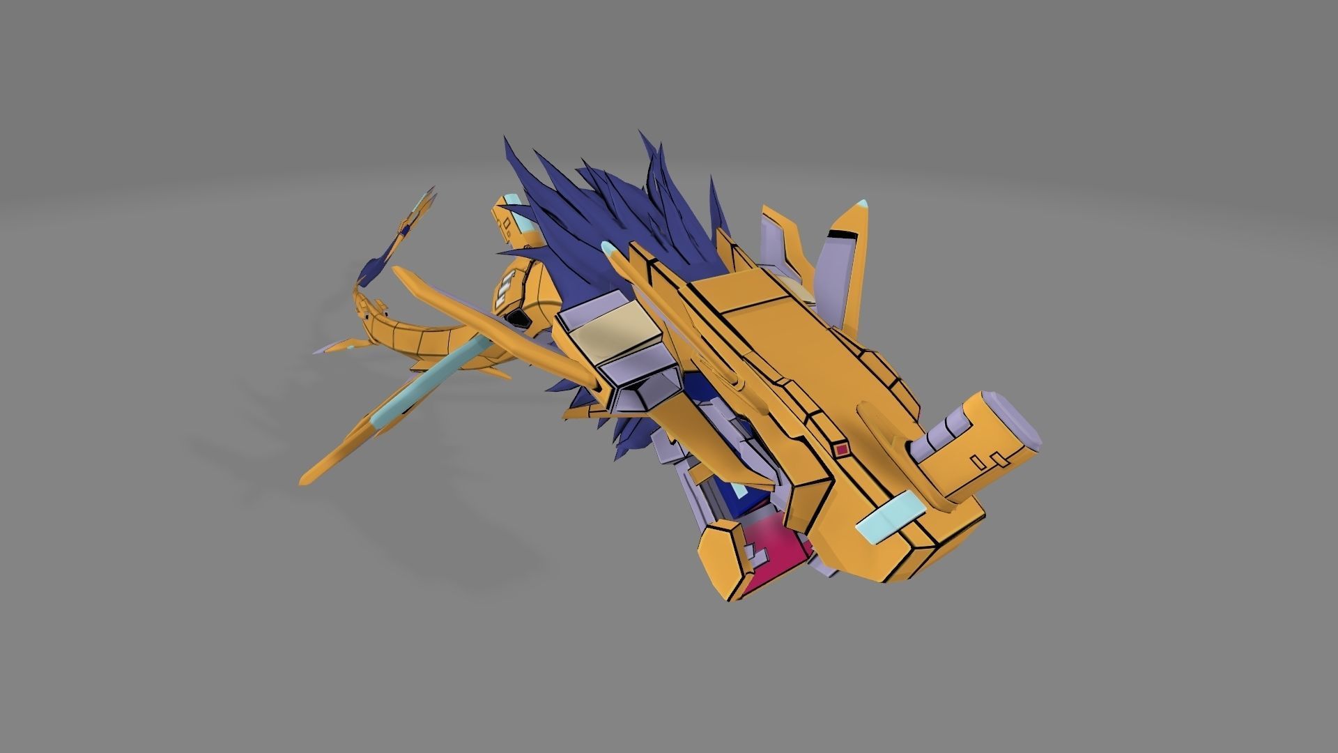 GigaSeadramon dragon 3D print model_2