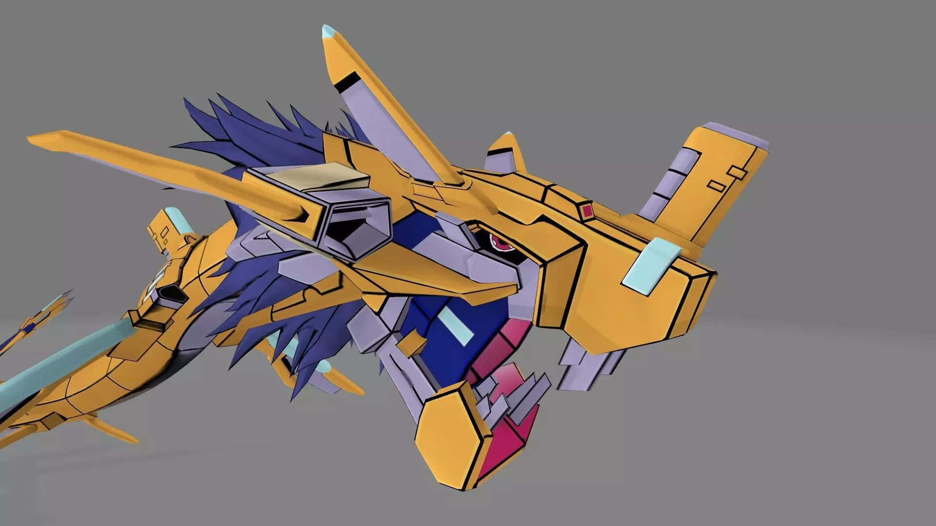 GigaSeadramon dragon 3D print model_0