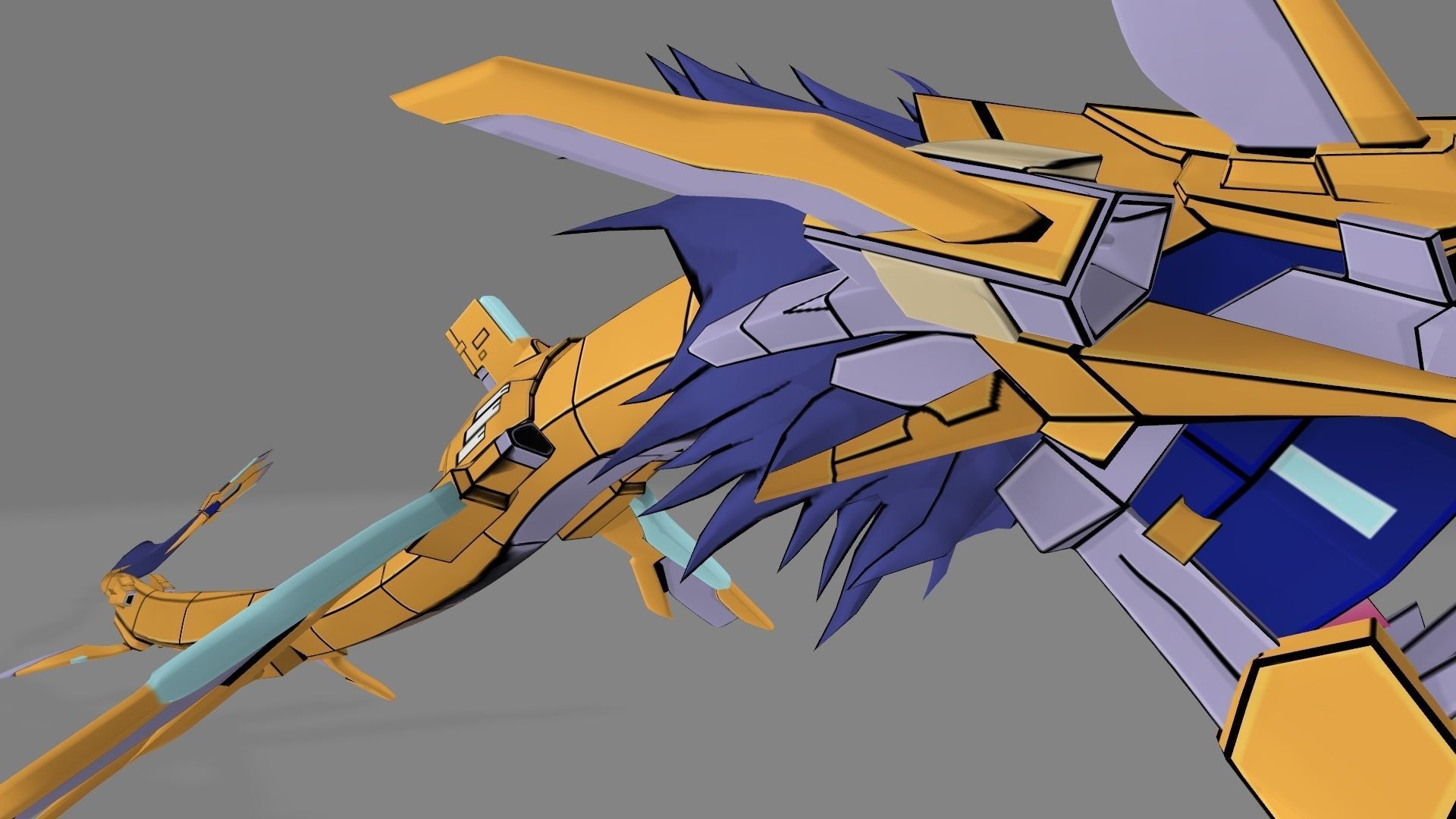 GigaSeadramon dragon 3D print model_6