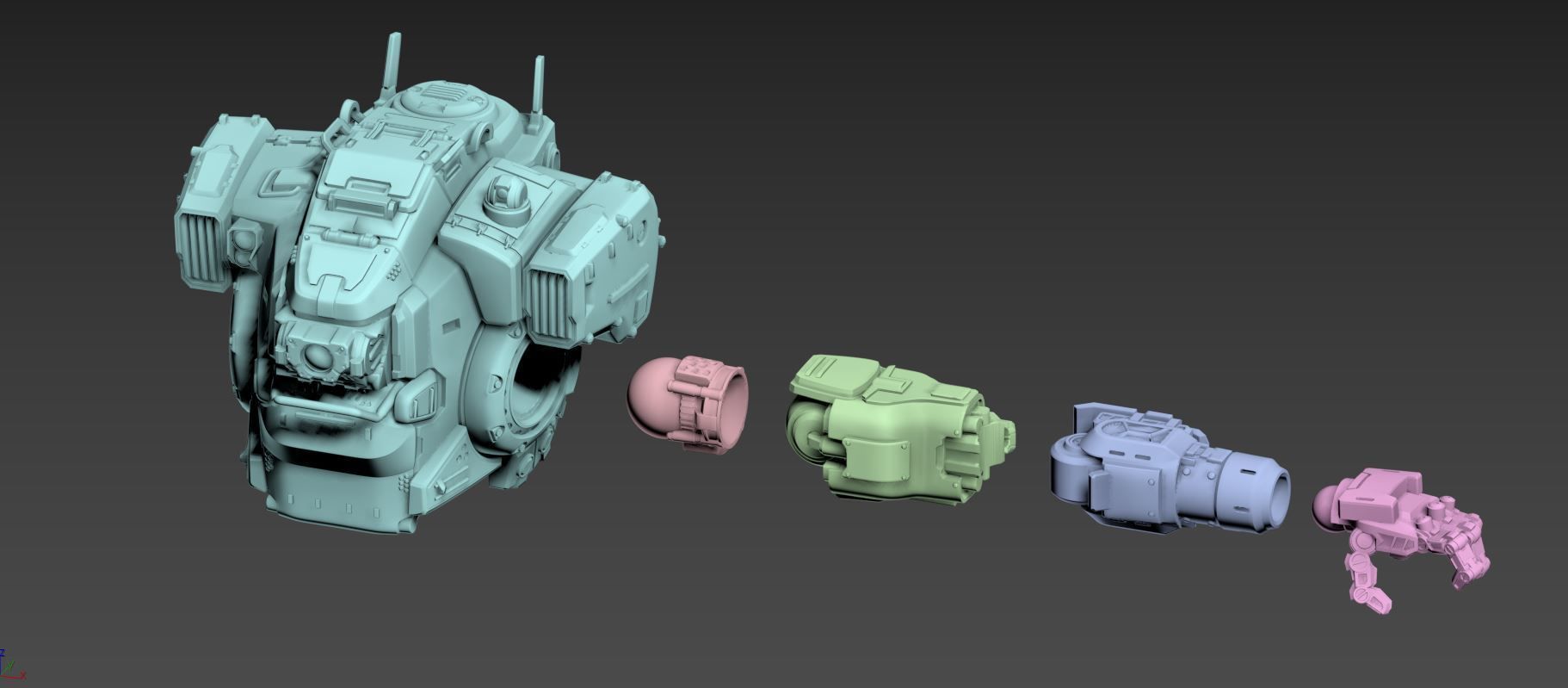 BT-7274 3D Printable 100mm 3D print model_4