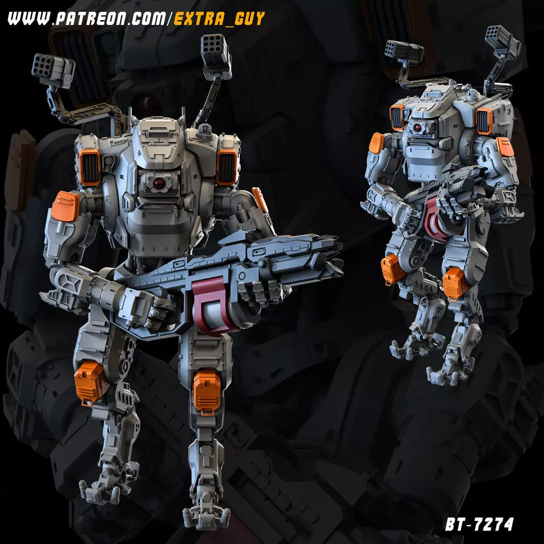BT-7274 3D Printable 100mm 3D print model_0