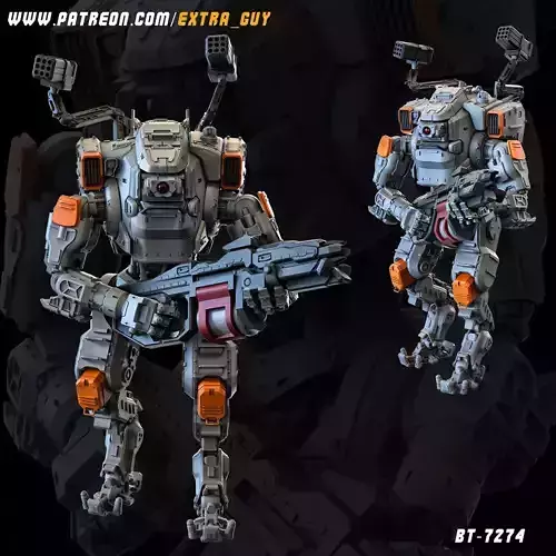 BT-7274 3D Printable 100mm 3D print model