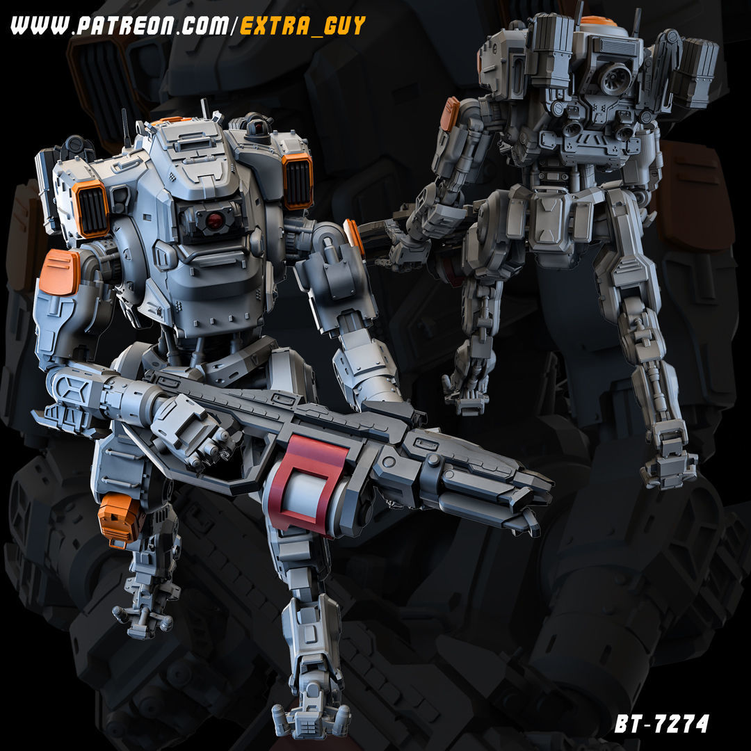 BT-7274 3D Printable 100mm 3D print model_1