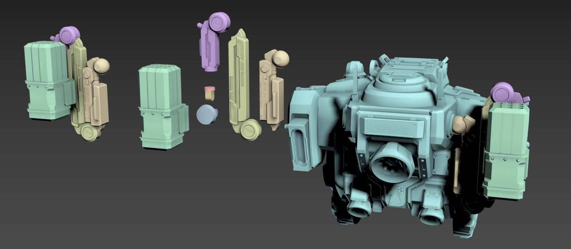BT-7274 3D Printable 100mm 3D print model_5