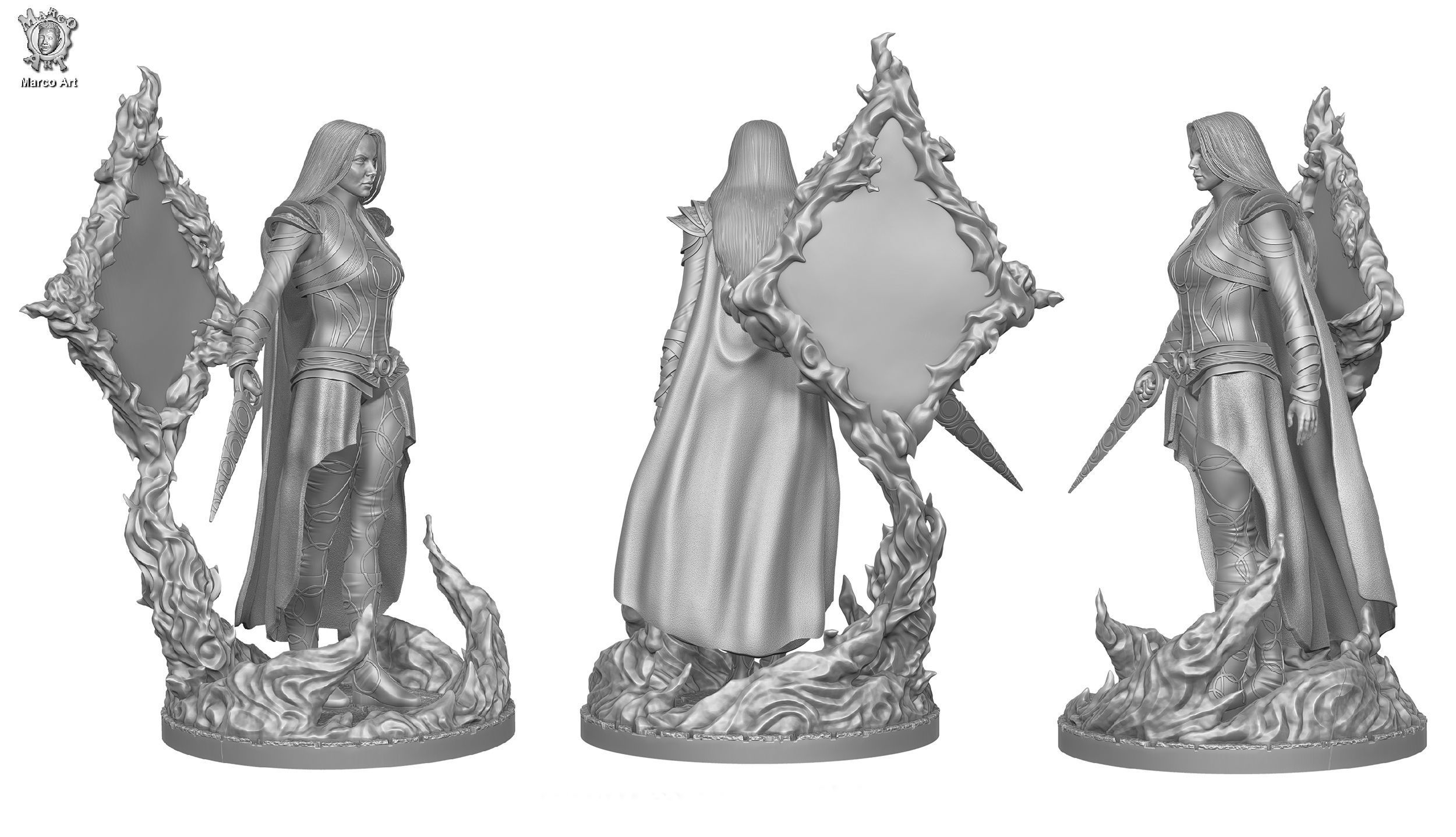 Marvel Doctor Strange Clea stl file  3D print model_1