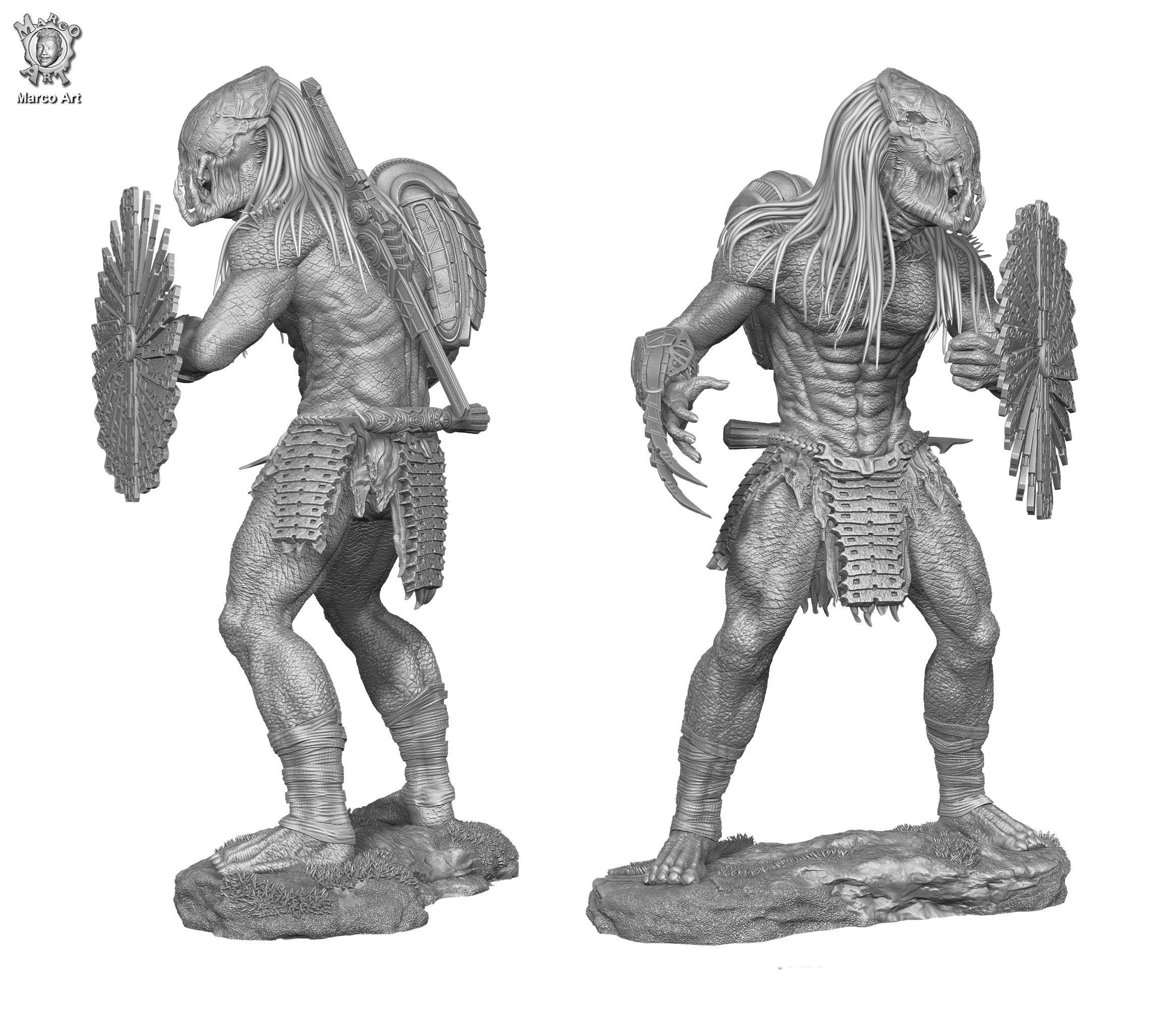 Prey Predator stl file  3D print model_3